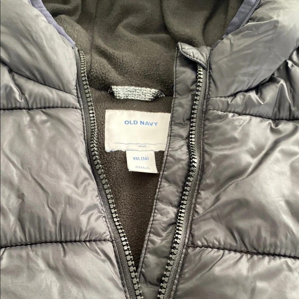 Old Navy Black Puffer Jacket Quilted Insulated